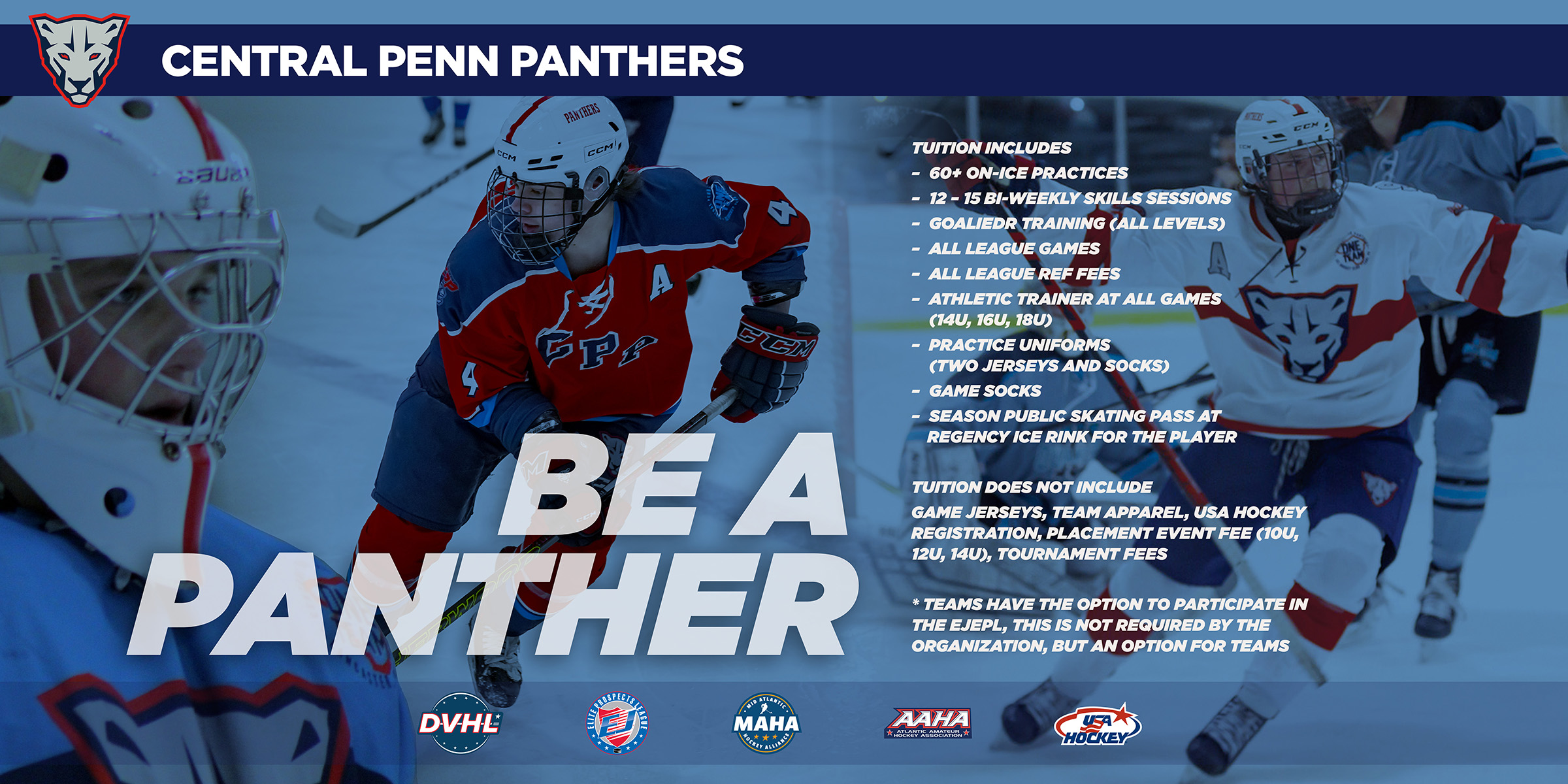 Be a member of the Central Penn Panthers Youth Ice Hockey Club
